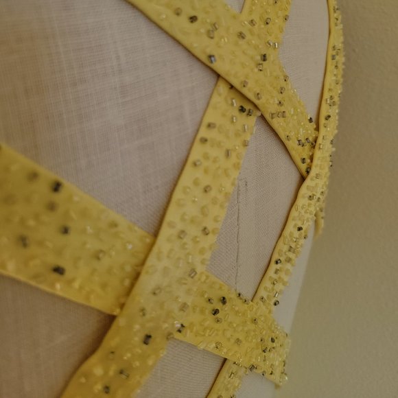 Elegant Yellow Evening Gown - Picture 6 of 13